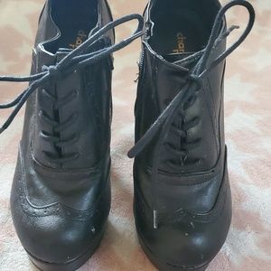 Charlotte Russe booties, 5-inch heel